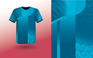 T-shirt Sport Design Template, T-shirt Mockup Abstract Grunge Sport Jersey Design For Cricket, Football Soccer, Racing, Sports, Running Soccer Jersey. Uniform Front View