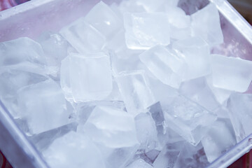 Obraz premium Ice cubes to quench your thirst in the summer