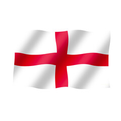 Obraz premium The england Flag flies beautfully