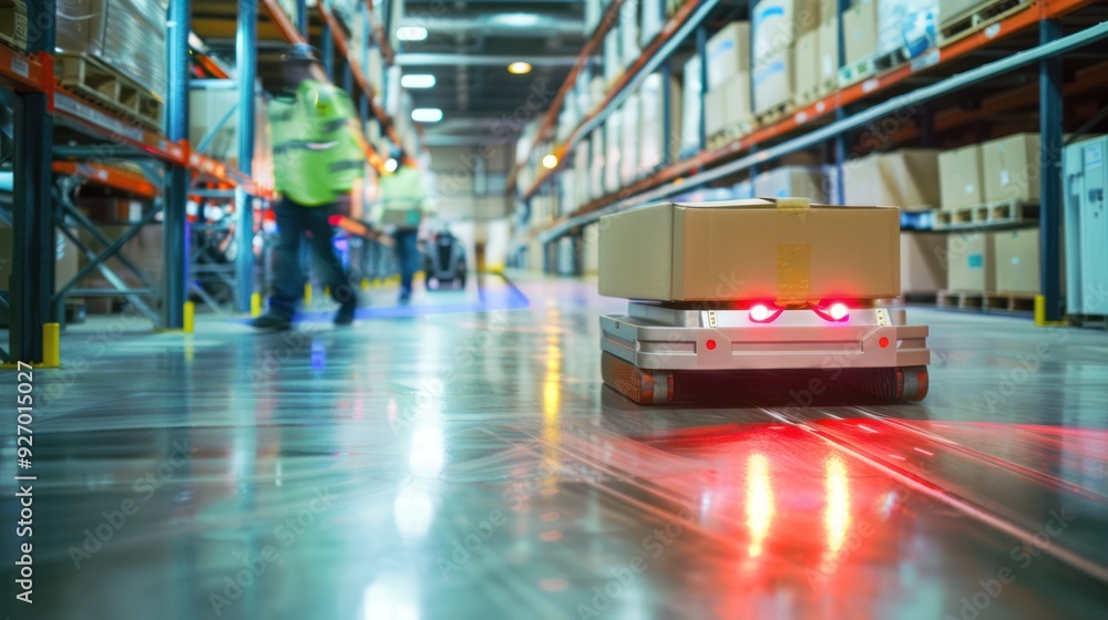 Poster automated warehouse: robotics and efficiency