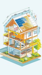 Detailed Layered Infographic of Reflective Insulation Benefits for Energy Efficiency and Home Comfort