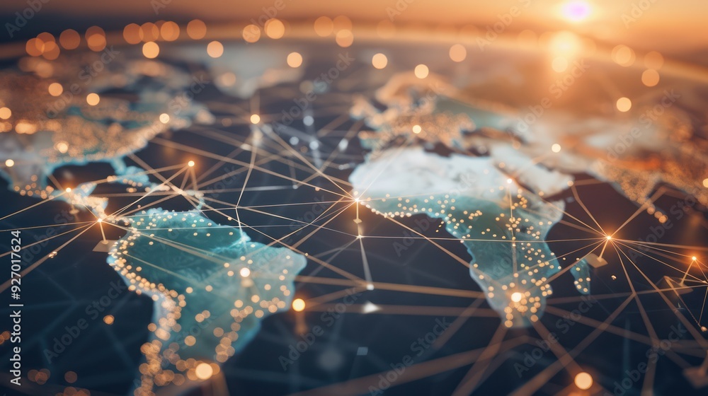 Poster global network connection