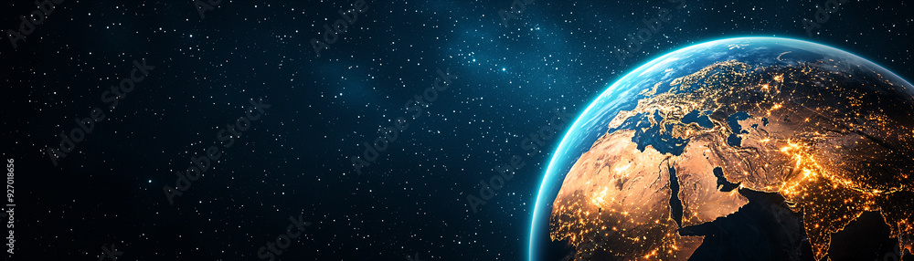 Aufkleber navigating global business strategy: digital networks and trade routes in 3d space