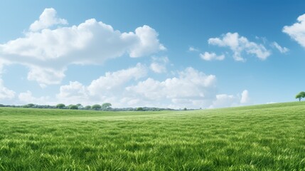 Obraz premium landscape, grass, realistic, clean