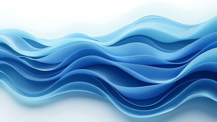 Fototapeta premium Dark blue waves abstract banner design. Elegant wavy vector background