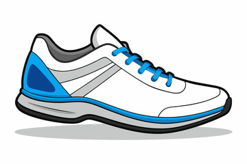Vector art of sports shoe 