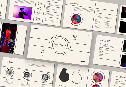 Portfolio Presentation Template Layout