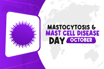 Mastocytosis and Mast Cell Disease Day Background Vector Awareness and Support Design for Health Advocacy