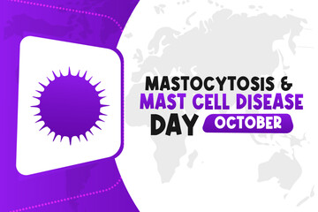 Mastocytosis and Mast Cell Disease Day Background Vector Awareness and Support Design for Health Advocacy