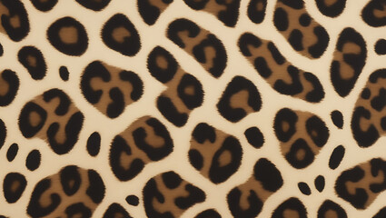 A detailed Closeup illustration capturing the intricate pattern of leopard spots, showcasing the texture and coloration in a close-up view, with copy space
