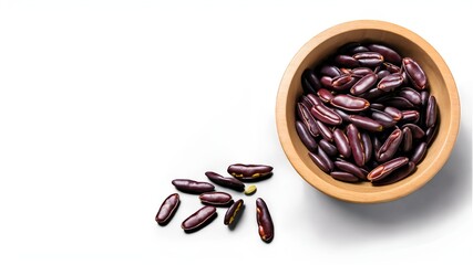 bean and grain in the bowl