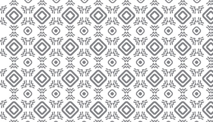 Symmetrical Monochromatic Pattern with Geometric Shapes, Featuring Grid of Squares and Rectangles, Intricate Designs, X-Like Figures, and Simplified Insect or Human-Like Forms in Repeated Formation