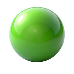 Green ball sphere isolated