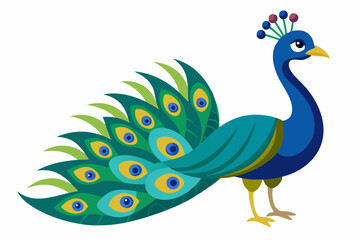 Fototapeta premium Peacock vector illustration