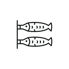 Taiyaki icon. Simple Taiyaki icon for social media, app, and web design. Vector illustration