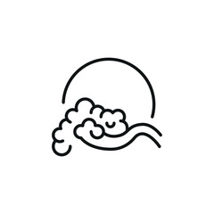 Japanese Wave icon. Simple Japanese Wave icon for social media, app, and web design. Vector illustration.