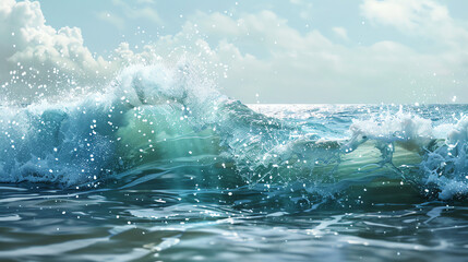  wave crashing on the ocean