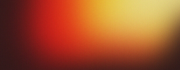 grainy color gradient background, red orange white illuminated spots on black, noise texture effect, copy space