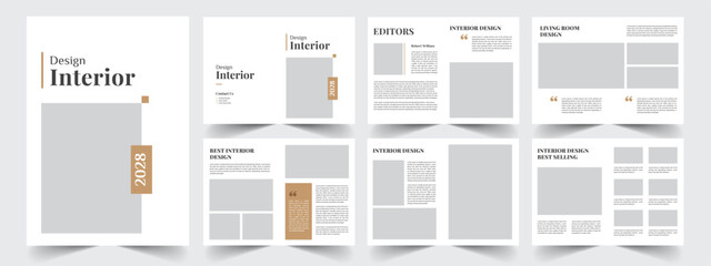 12 Page Interior Brochure Template