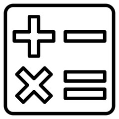 Obraz premium Mathematics Icon