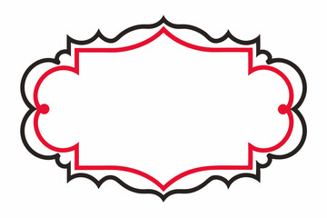 Frame with ornament vector illustration 