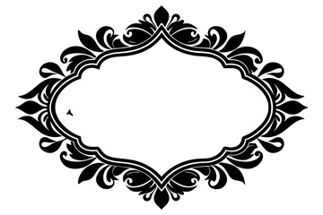 Frame with ornament vector illustration 