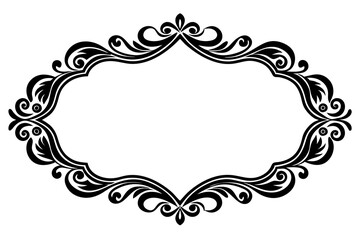 Frame with ornament vector illustration 