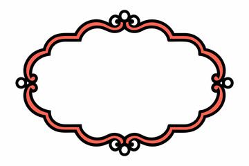 Frame with ornament vector illustration 