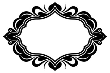 Frame with ornament vector illustration 