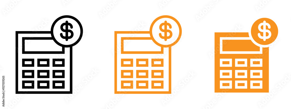 Poster accounting icon web design in vector