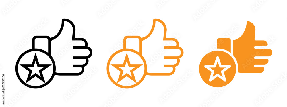Poster Appreciation icon web design in vector