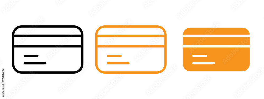 Poster ATM card icon web design in vector
