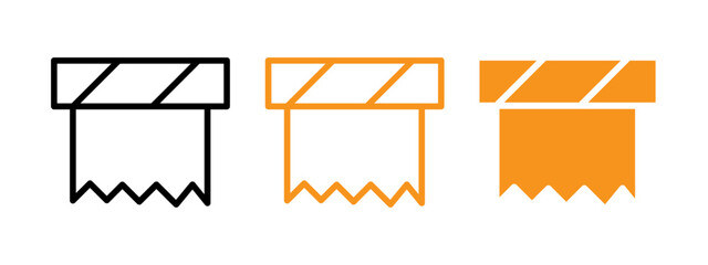 aluminum foil icon web design in vector