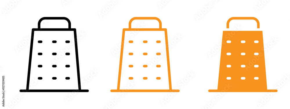 Poster cheese grater icon web design in vector
