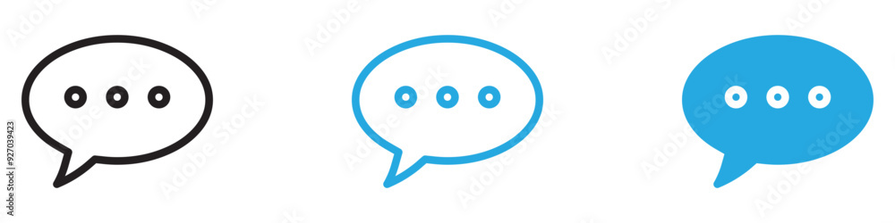 Poster Comment icon web design in vector