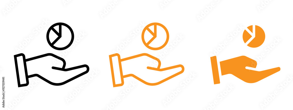 Aufkleber Contribution icon web design in vector