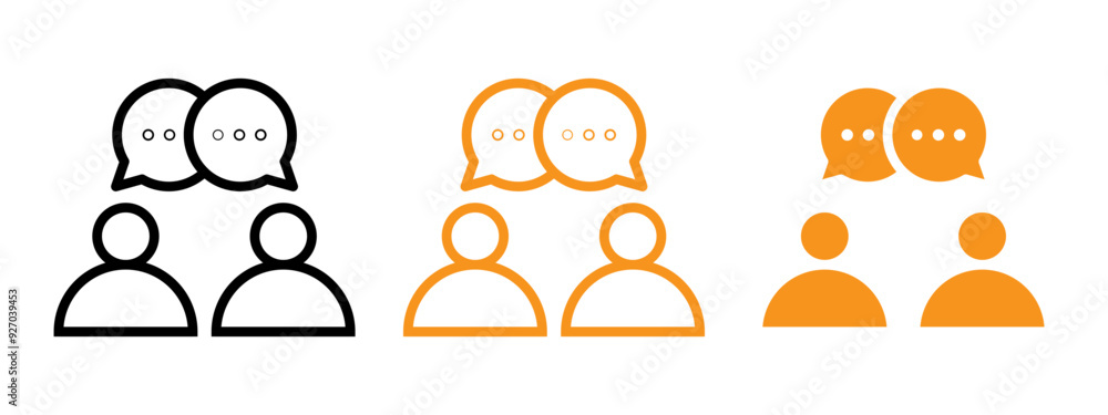 Poster consulting icon web design in vector