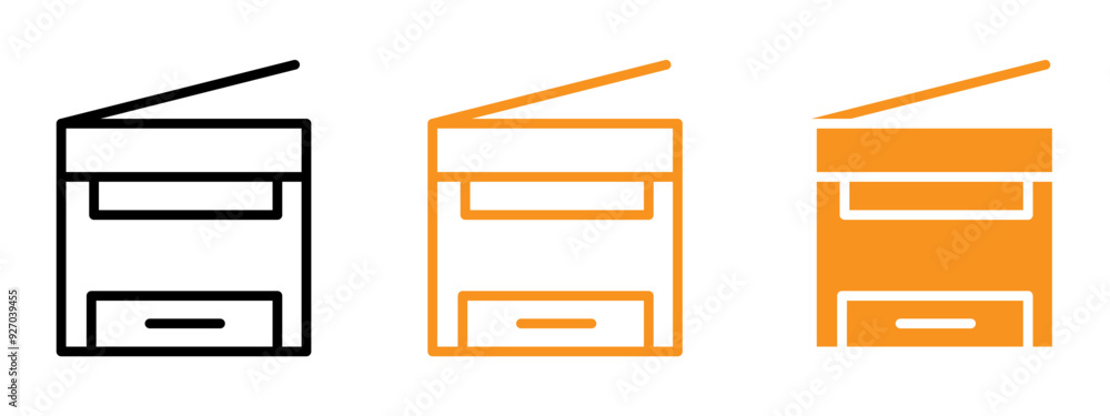 Poster Copy Machine Icon web design in vector
