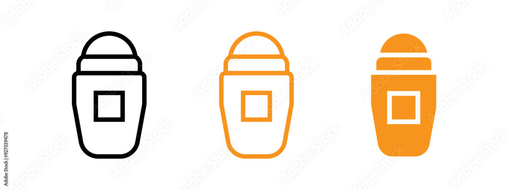 Poster deodorant icon web design in vector