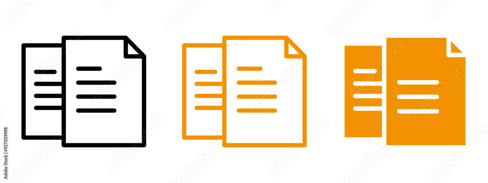 Poster Document papers icon web design in vector