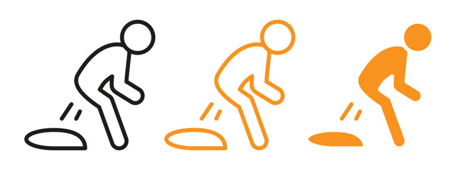 Diarrhea icon web design in vector