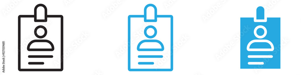 Poster id card icon web design in vector