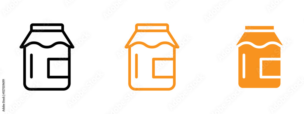 Poster jam icon web design in vector