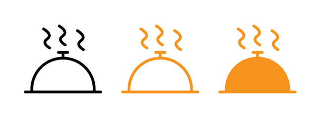 Food tray icon web design in vector