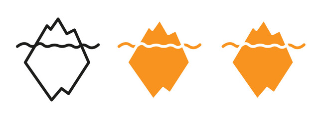 Iceberg Icon web design in vector