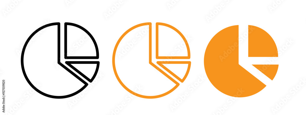 Poster market share icon web design in vector