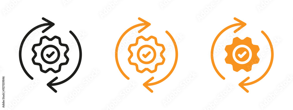 Aufkleber methodology icon web design in vector