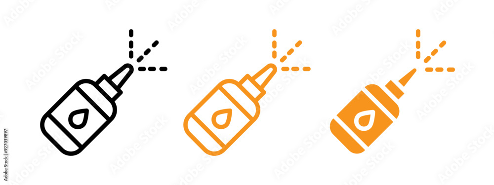 Poster nasal spray bottle icon web design in vector