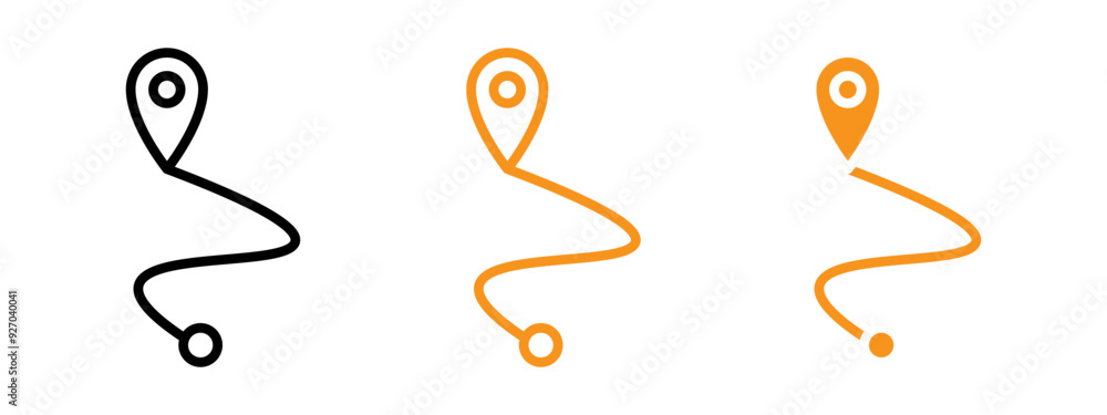 Poster Roadmap icon (2) web design in vector