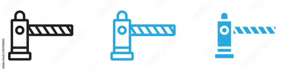 Poster roadblock icon web design in vector
